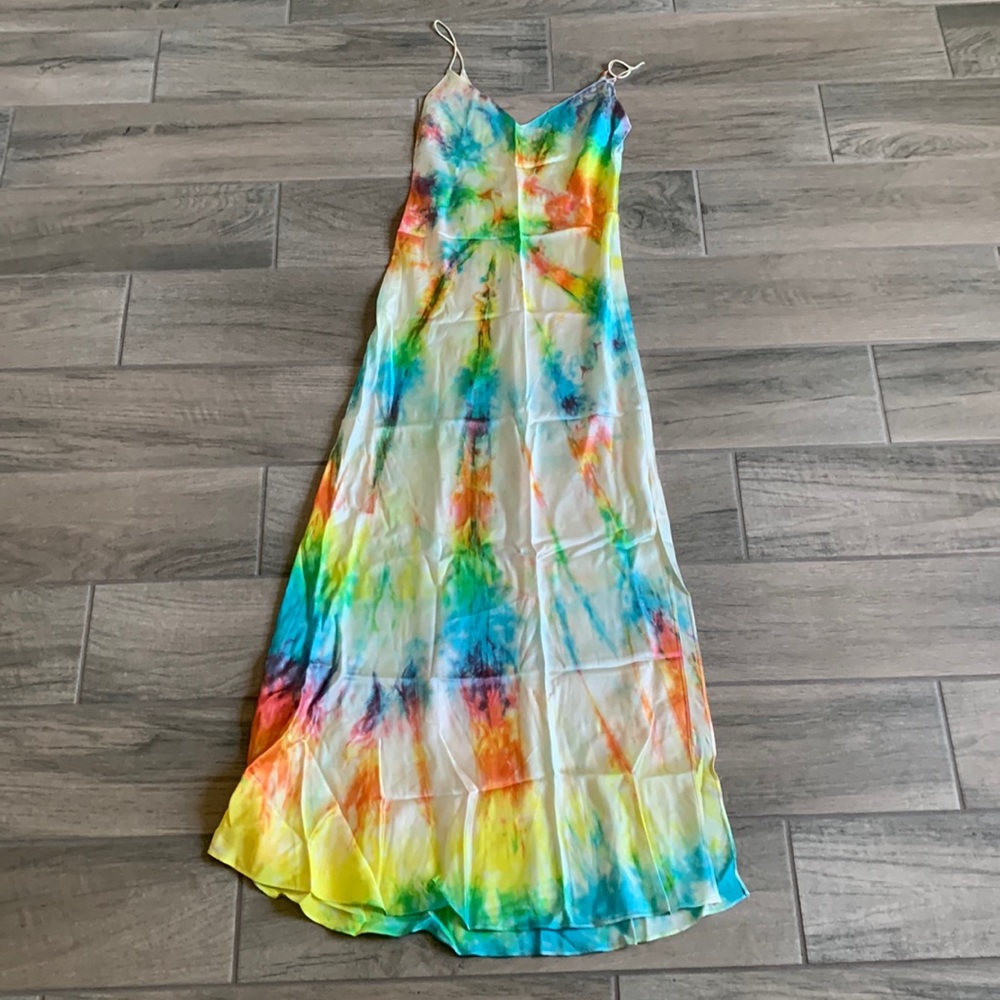 Dannijo tie dye maxi silk dress